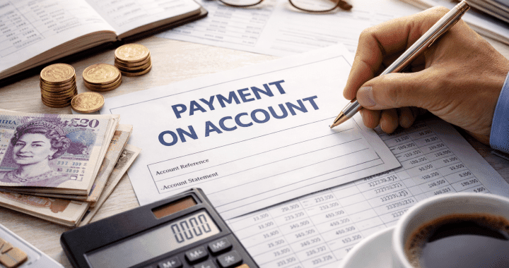 Payment on account set up