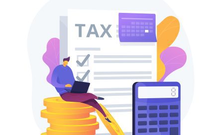 Monthly expense planning vector concept metaphor